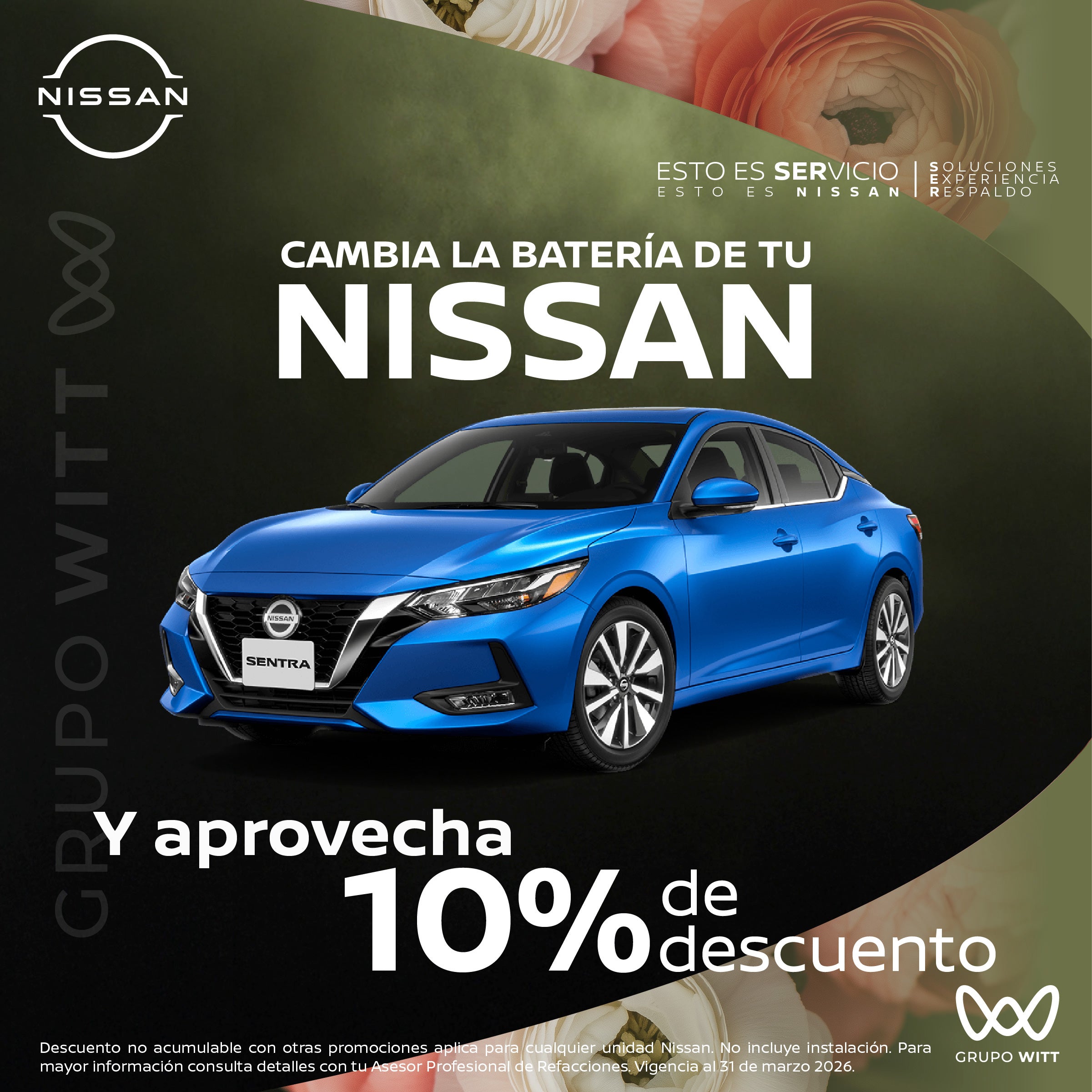 CAMBIA LA BATERÍA DE TU NISSAN