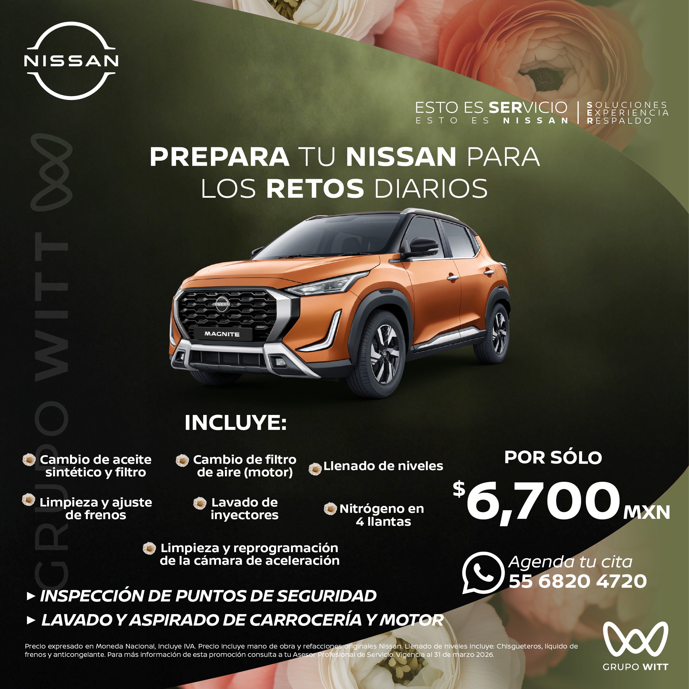 POR SÓLO $6,700 MXN