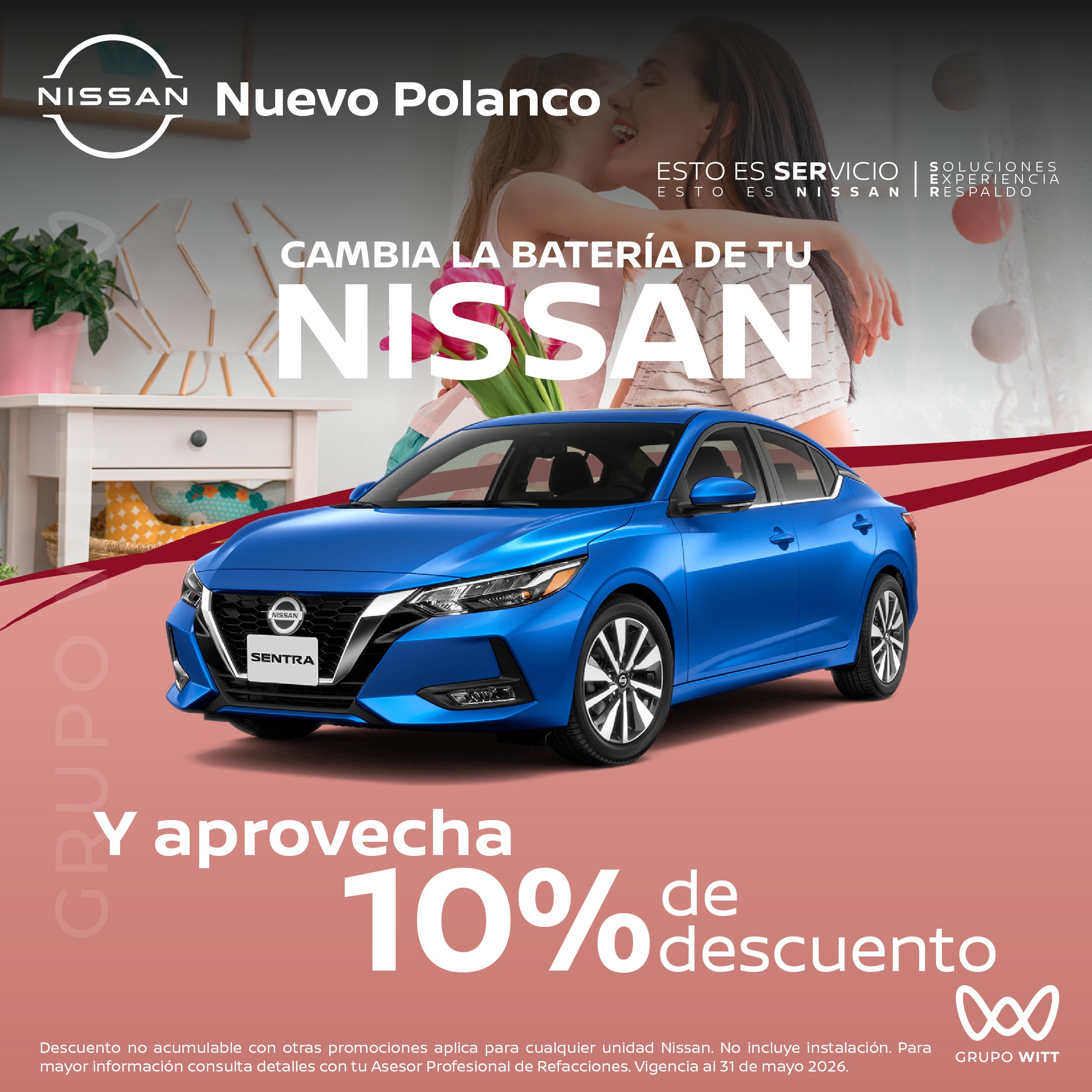 CAMBIA LA BATERÍA DE TU NISSAN